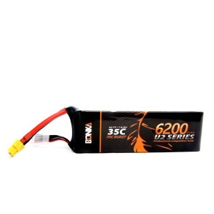 BONKA 6200mAh 35C 4S LiPo Battery for RC Helicopter